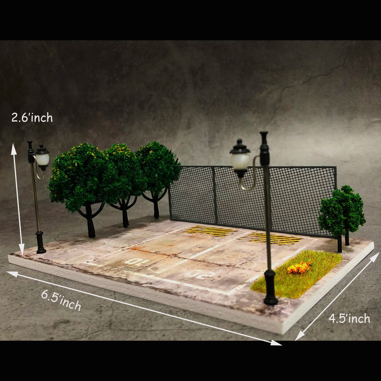 Diorama 1/64 LED Lighting Garage For Model Car Parking Station Vehicle Collection Display