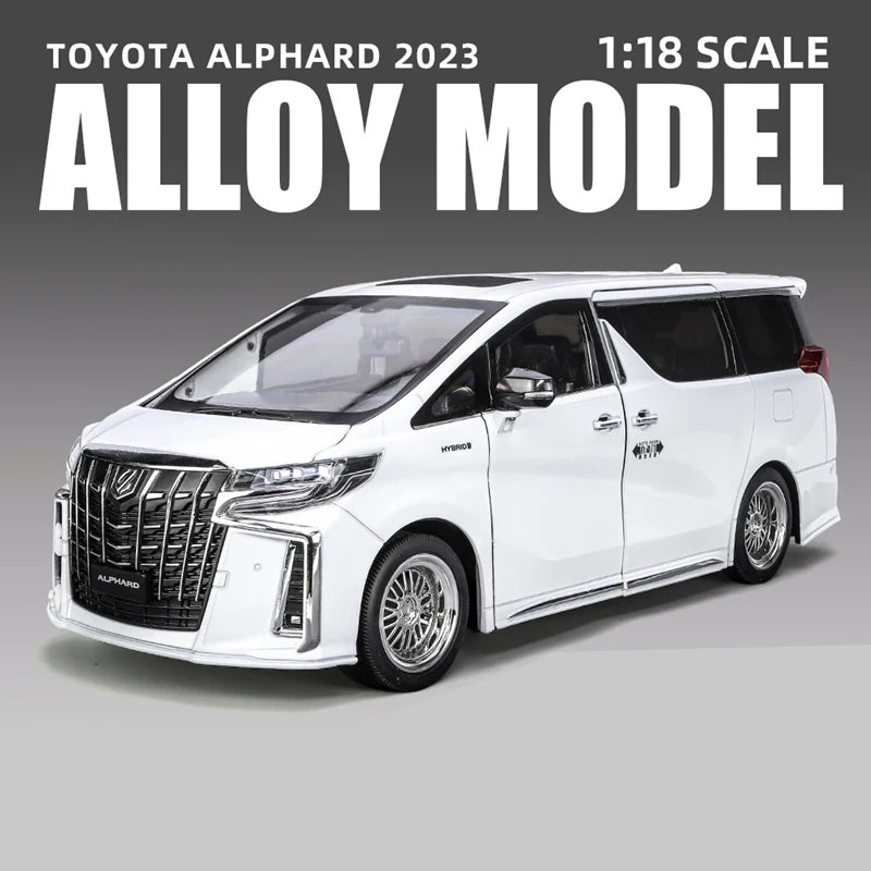 ALPHARD ホワイト ミニカー１：18　 黒 New 1/18 Toyota Alphard MPV Alloy Car Model Diecast Model
