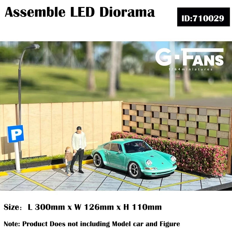 G-Fans 1:64 Assemble LED Diorama Model Car Display Station-710029 ...
