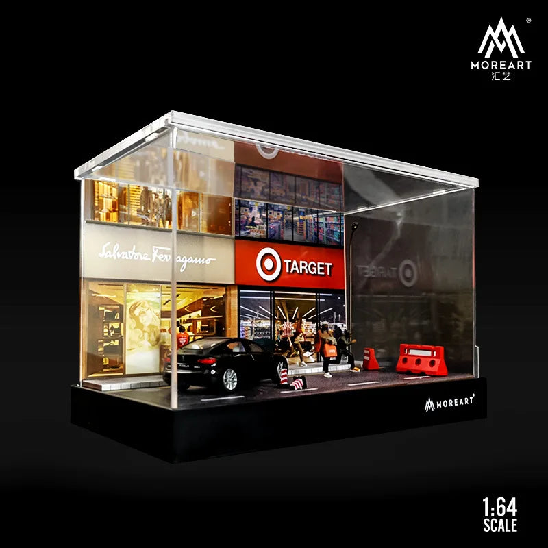TIMEMICRO&MoreArt 1:64 supermarket passion shopping building Diorama and Figure