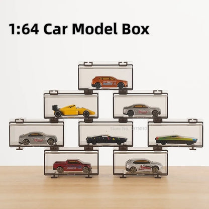 1:64 Acrylic Plastic Toy Storage Box Stackable Diorama