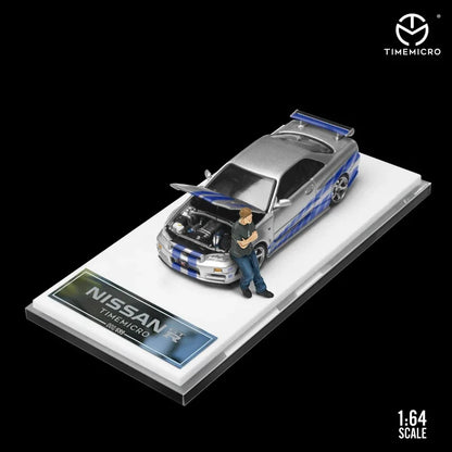 TIME MICRO 1:64 Nissan Gtr34 Open Cover Limited Edition Fast TIME MICRO 1:64 Nissan Gtr34 Open Cover Limited Edition Fast