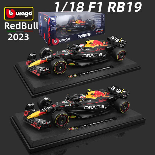 Bburago 1:18 Red Bull RB19 F1 Car Model 2023 Formula Racing Large Size Special Edition #1 Max Verstappen Diecast Model