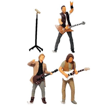 1/64 Rock Music Figures Miniature Scene