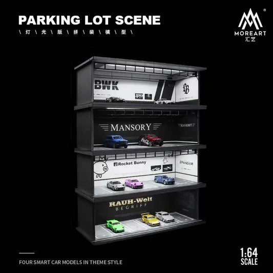 MoreArt 1:64 Diorama Lighting display box parking lot