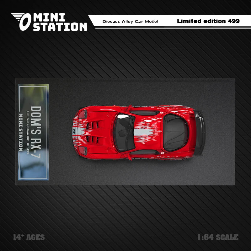 Mini Station 1:64 Dom's RX-7 Fast & Furious Diecast Model Car