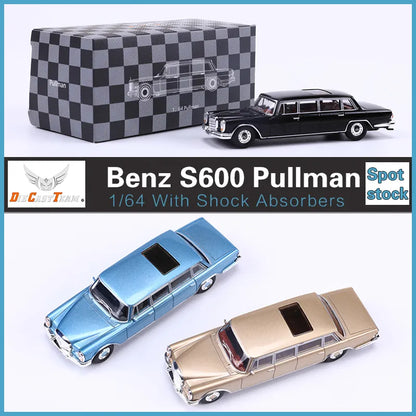 DCT 1:64 Benz Pullman 600 W100 Edition Diecast Alloy Model Car