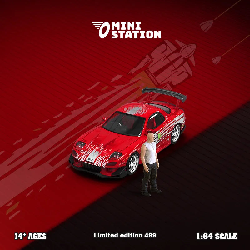 Mini Station 1:64 Dom's RX-7 Fast & Furious Diecast Model Car