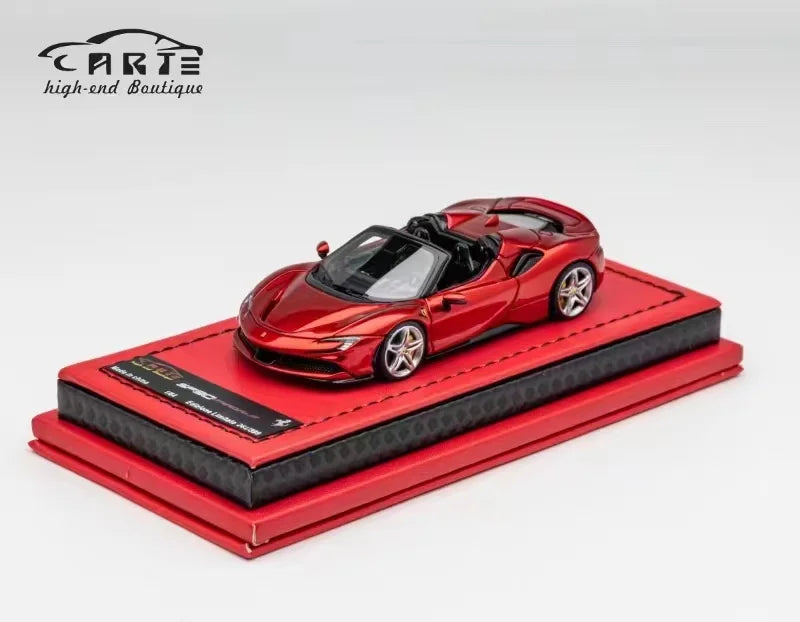 ART 1/64 フェラーリ SF90 Newly Stocks ART 1/64 SF90 Metallic Red Roadster Resin In