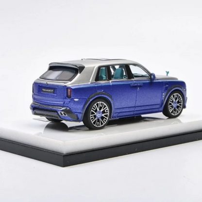 TIME MICRO 1:64 Rolls-Royce Cullinan Blue w Silver Roof Diecast Model Car Collection