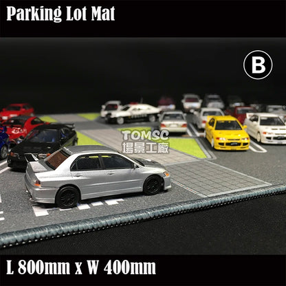 Table Mat 1:64 Model Car Parking Lot Display Station Diorama Mouse Pad Material