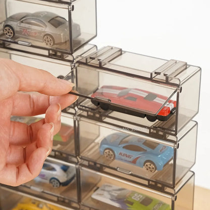 1:64 Acrylic Plastic Toy Storage Box Stackable Diorama