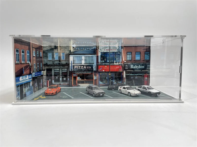 1:64 Diorama Backstreet Plaza /Christmas graffiti /Old