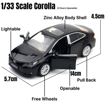 1/32 Toyota Corolla Diecast Model Car