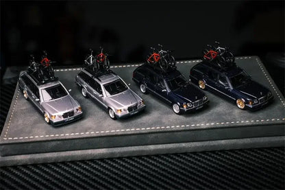 Mortal 1:64 S124 Silver /Blue/Black/White with silver wheels limited599 Diecast Model Car