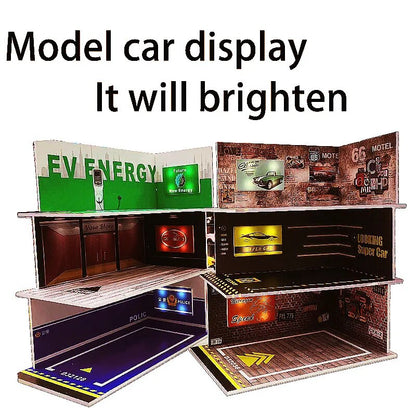 1/32 LED Garage Model Diorama