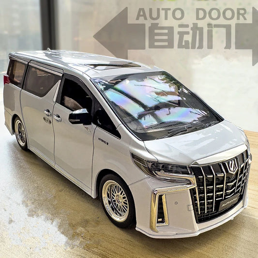 New 1/18 Toyota Alphard MPV Alloy Car Model Diecast Model