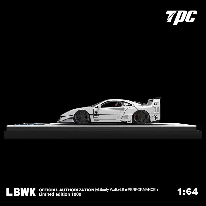 TPC 1:64 LBWK F40 white ordinary / Luxury Diecast Model Cars