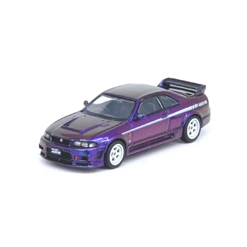 INNO 1:64 NISSAN SKYLINE 2000 GT-R (R33) NISMO 400R LBWK F40 Matte Bla ...