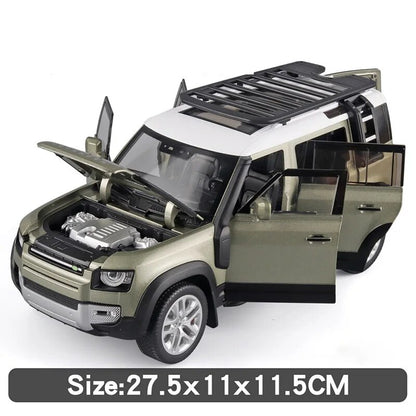 Large 1/18 Land Rover Defender Range Rover SUV Off-Road Diecast Model