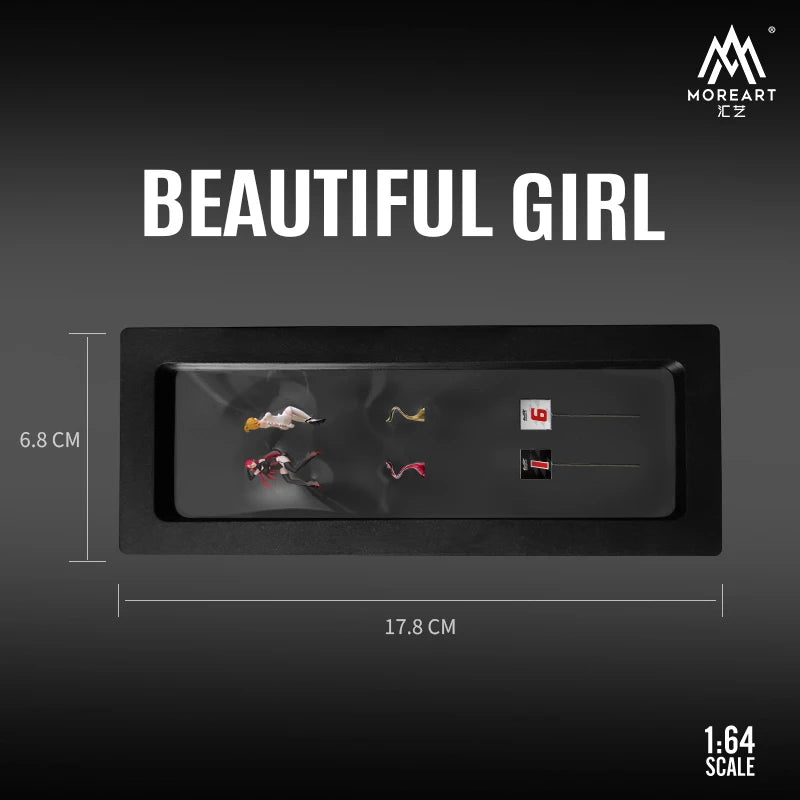 Time Micro MoreArt 1:64 Racing Girls Set Limited Edition Resin Figures