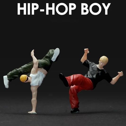 1/64 Hip-hop Boy Resin Figure Miniature Model
