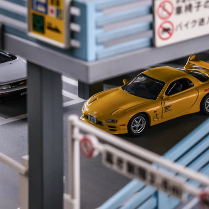 Miniature double decker car park Miniature Diorama Model Japanese Style