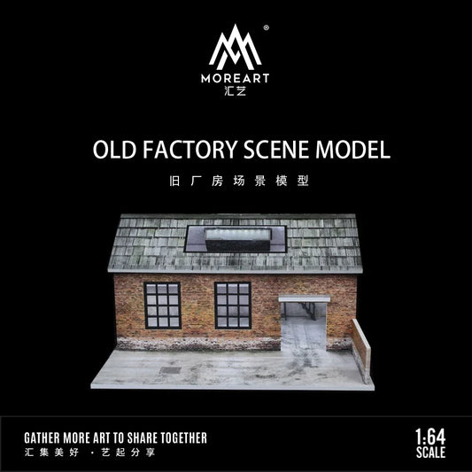 More Art 1:64 Parking Lot Diorama, Old Factory Lighting Diorama for Display&Collection&Gift