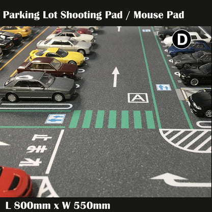 1/64 Parking Lot Mat Model Car Mouse Pad Diorama