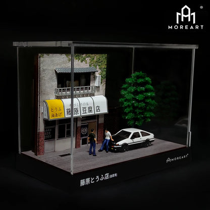 MoreArt 1/64 Model Car Diorama Initial D Tofu Shop (without model car figure)