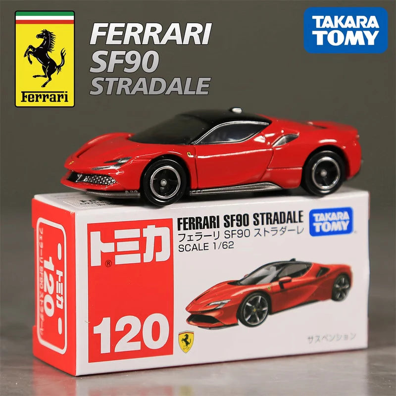 TOMY Ferrari F40 Roma SF90 SP3 Ferrari F8 ENZO F355 F50 Laferrari 512BB Diecast Model