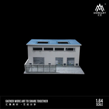 Diorama 1/64 Car Garage Model LED Lighting  City Factory Car Parking Lot Scene Building Display Model Toys