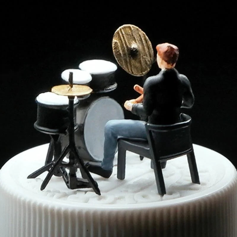 1/64 Band Drum Resin Figure Miniature Model
