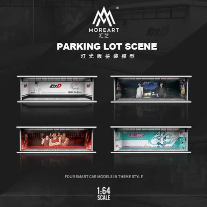 MoreArt 1:64 Assembled Diorama LED Lighting Garage
