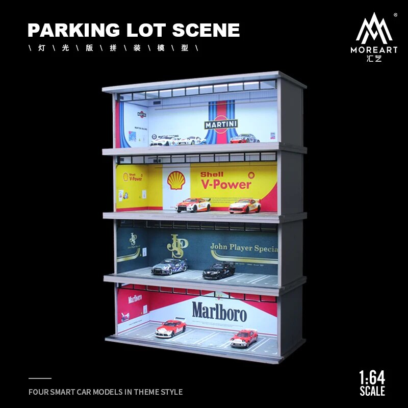 MoreArt 1:64 Martini JPS light version assembly scene Diorama