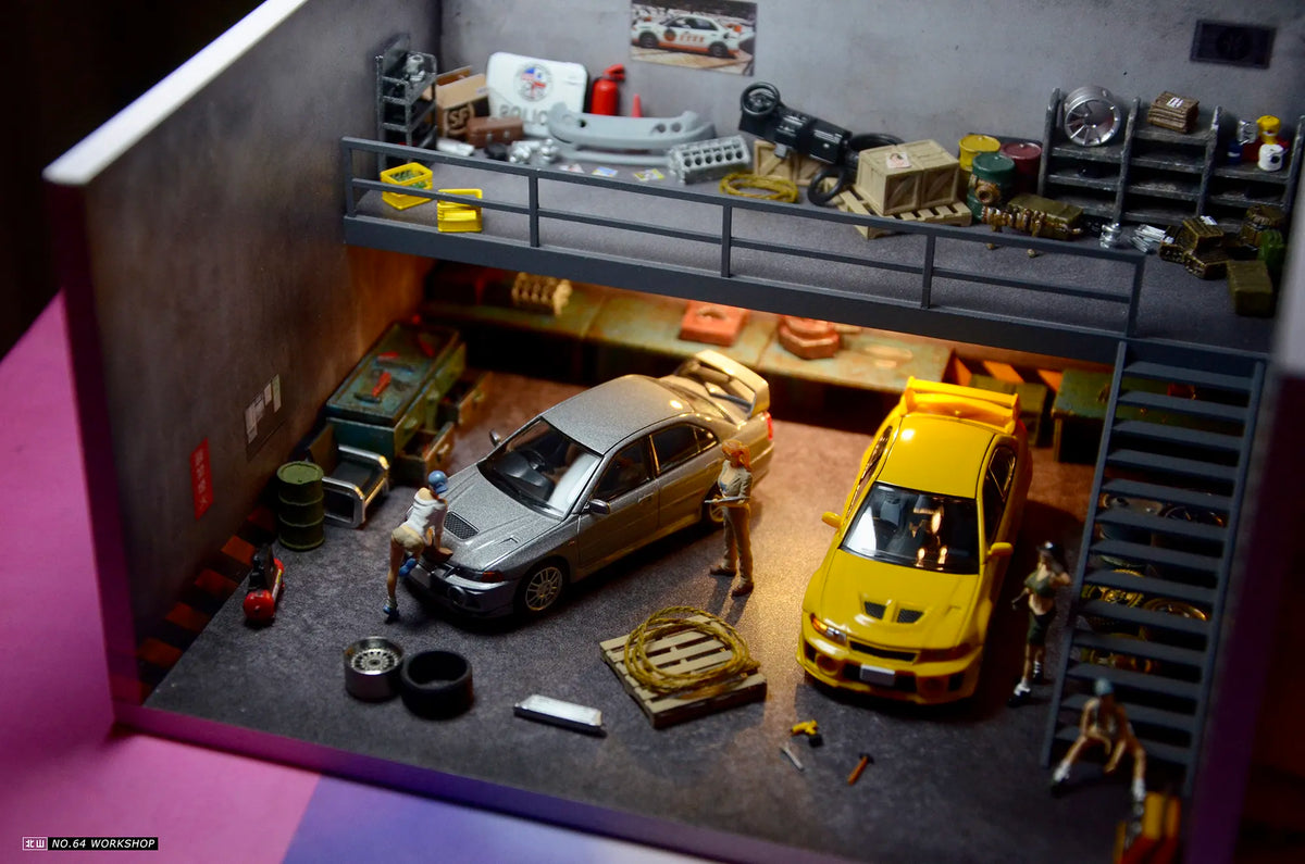 Couleur F. SuperCar éclairage LED pour Garage 1:64, magasin de maquettes Apple store, G-FANS Couleur F. SuperCar éclairage LED pour Garage 1:64, magasin de maquettes Apple store, G-FANS