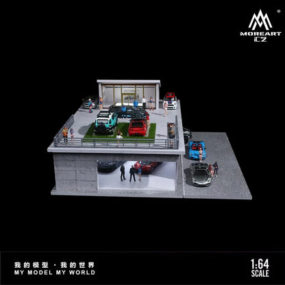 More Art 1:64 Sunlight Room Diorama, Light Version Diorama for Display&Collection&Gift