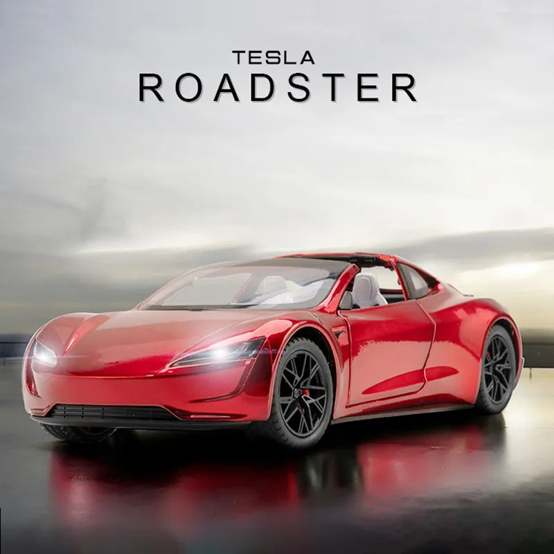 1:24 Tesla Roadster Model Y Model 3 Tesla Model S Diecast Model