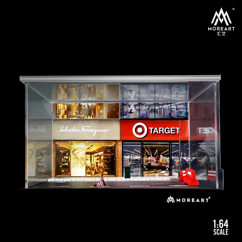 TIMEMICRO&MoreArt 1:64 supermarket passion shopping building Diorama and Figure