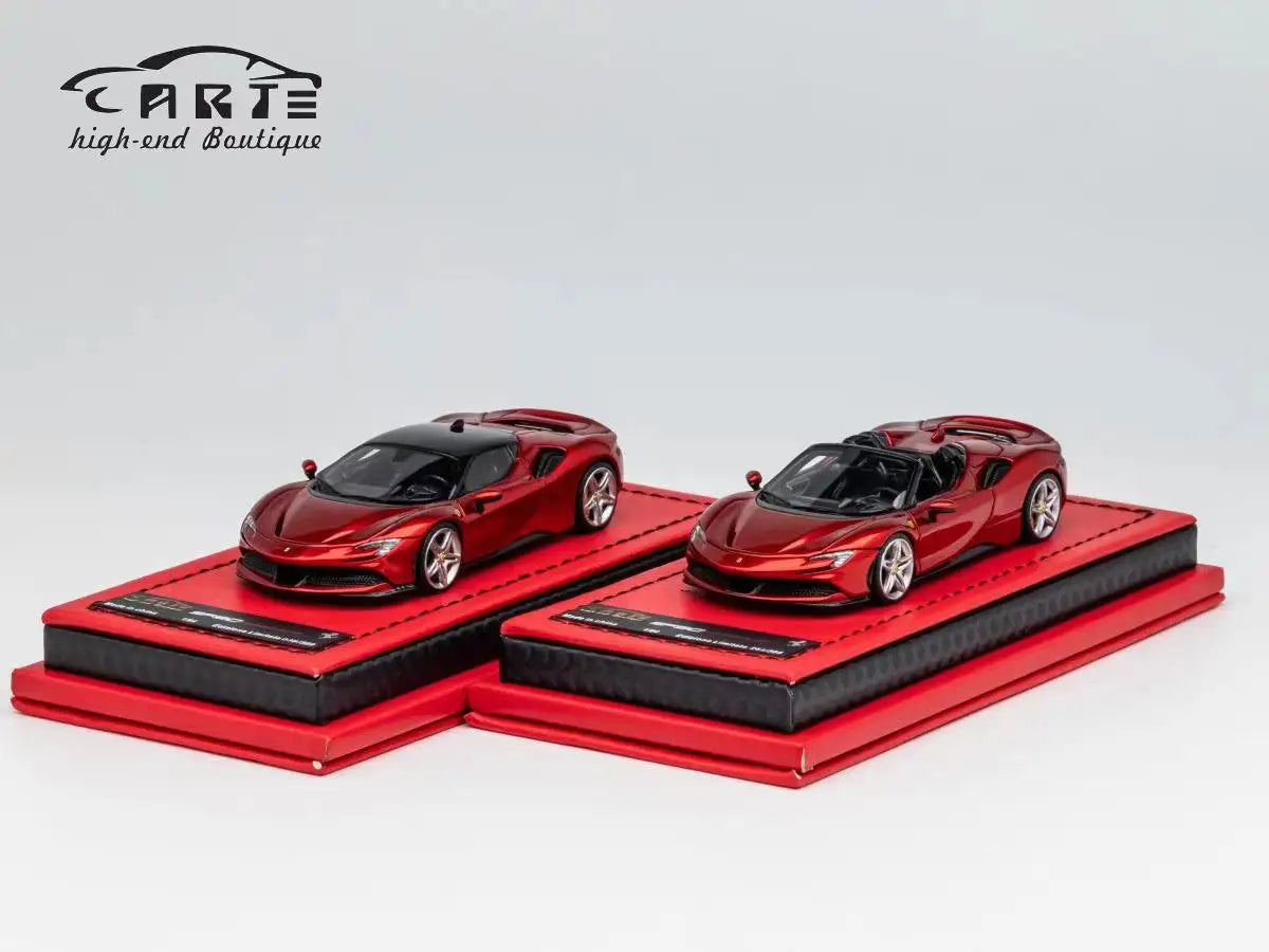 Newly Stocks ART 1/64 SF90 Metallic Red Roadster Resin In 2023 Collection Gift Scale Model Car (not diecast)