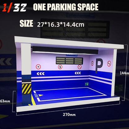 1/32 1/24 1/18 Scale Lighting Parking Lot Assembly Car GarageDiorama